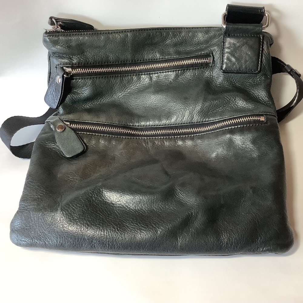 Margot black crossbody 3 zip pockets